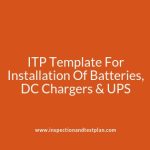 ITP Template For Batteries, DC Chargers & UPS