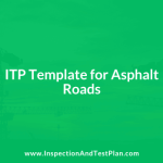 Inspection & Test Plan Template for Asphalt Roads