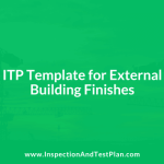 Inspection and Test Plan for External Building Finishes