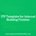 Inspection and Test Plan for Internal Building Finishes