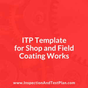 Inspection & Test Plan for Shop and Field Coating