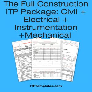 Inspection and Test Plan for Construction Works