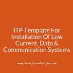 Inspection and Test Plan for Low Current, Data & Communication Systems