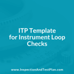 Inspection & Test Plan Template for Instrument Loop Checks